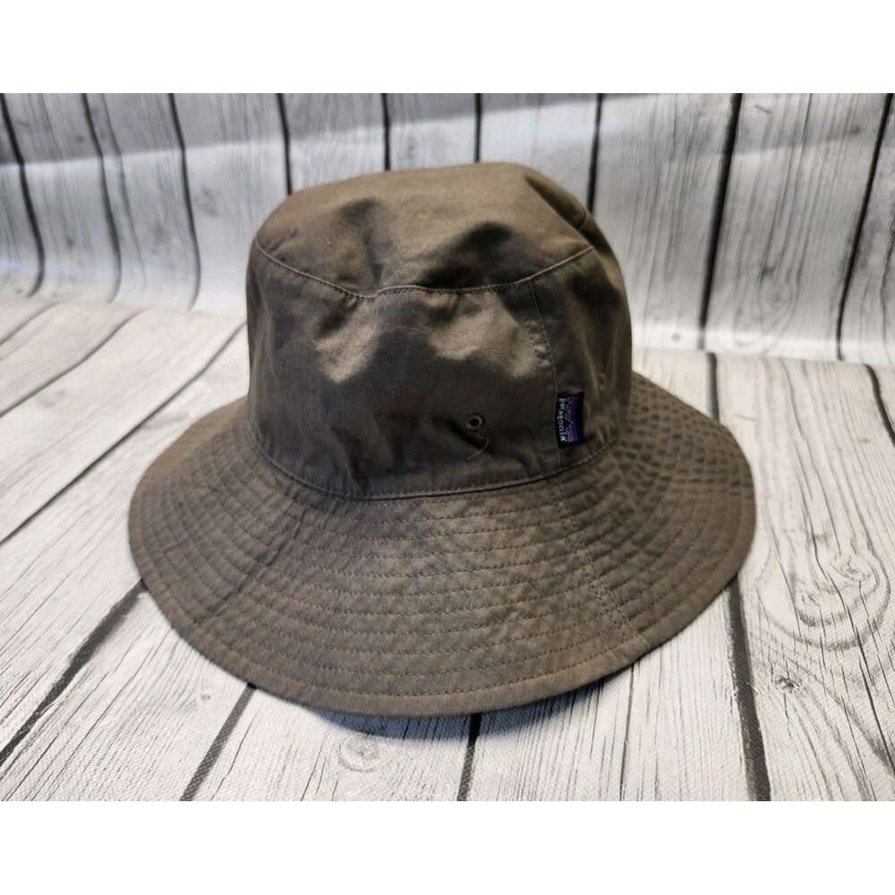 Patagonia Reversible Bucket Hat Beach Outdoor Cap Tan Brown Unisex M/L